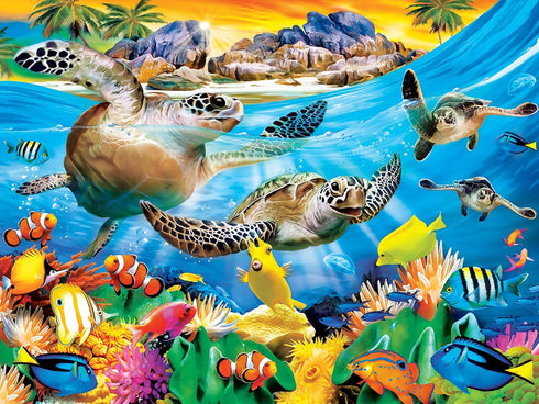 MasterPieces 300 Piece EZ Grip Jigsaw Puzzle - Breaking Waves - 18"x24"