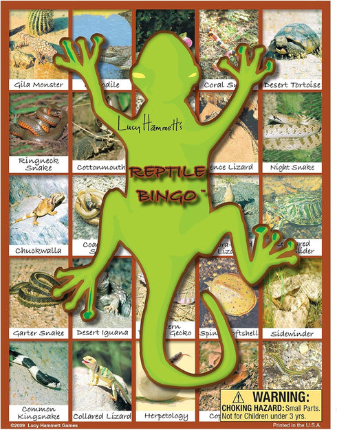 Lucy Hammett Games Reptile Bingo Game