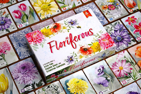1-4 Floriferous Card Game - A Relaxing Garden Game of Arranging Flowers by Pencil First Games for Players