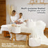 CHAT BLANC Cotton Rope Baskets for Organizing, Small Laundry Baskets, Woven Storage Bins, Creamy White 3 Pack