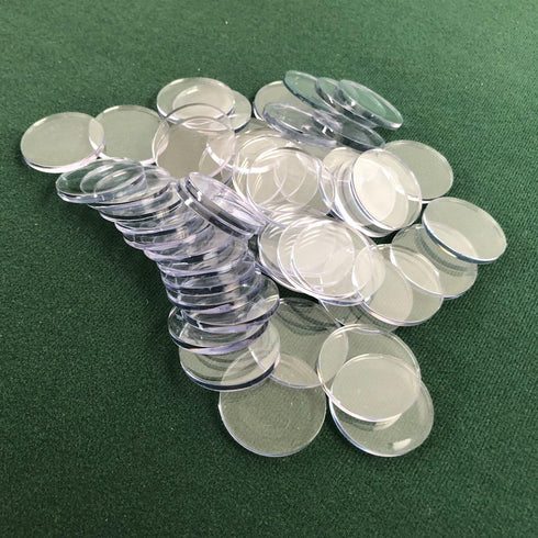 Yuanhe Clear Acrylic Poker Chip Spacers, Available in 50pcs/100pcs/200pcs