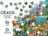 Ceaco 100 Piece Jigsaw Puzzle, Glow in The Dark, Dinoland