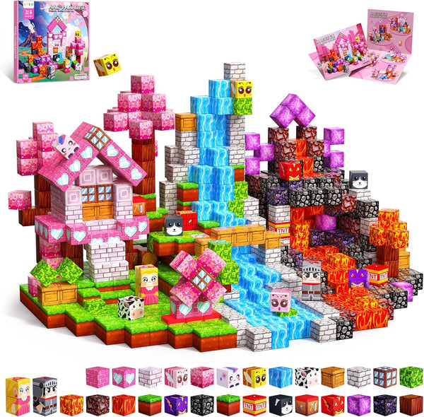 Magnetic Blocks for Kids, 100PCS 0.8inch Magnetic Building Blocks, Magnetic Cubes for