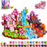 Magnetic Blocks for Kids, 100PCS 0.8inch Magnetic Building Blocks, Magnetic Cubes for