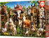 Educa - Farmyard Buddies 500 Piece Jigsaw Puzzle, Glue Included, Completed Image 18.9" x 13.4", Ages 14+