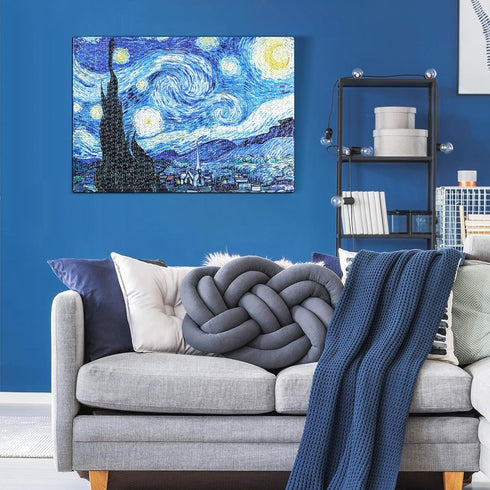 Starry Night Puzzle 1000 Pieces, Van Gogh Artwork for Adults (FINISH SIZE: 27.6''x 19.7')