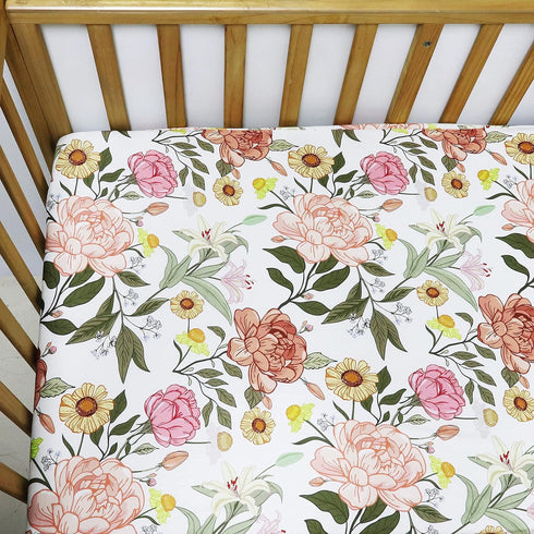 52 28 inch Crib Sheets HNHUAMING Neutral Baby Crib Fitted Sheets, Ultra Soft & Breathable X Crib Sheet Snug Fits