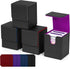 ZLCA Card Deck Box for Trading Cards,PU Leather Magnetic Card Storage Box