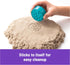 Kinetic Sand Folding Sand Box, 2lbs of All-Natural Play Sand, 7 Molds and Tools