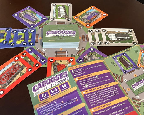 Easy, Fun, Educational - Family Friendly Train Building Card Game - 2-5 Players - Colors, Numbers - English, Spanish - Ages 7+