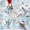 eatsleepdoodle Coloring World Map Tablecloth for Kids Reusable Washable Activity Table Cover