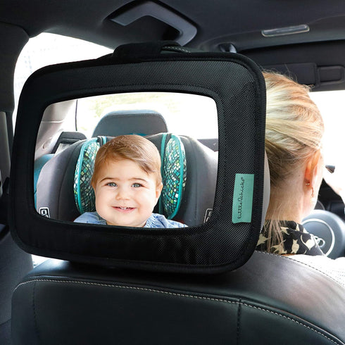 Rear Facing Baby Safety Mirror, Clear Wide View Car Seat Mirror for Baby and Toddlers, Essential for Safety