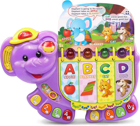 VTech Touch and Teach Elephant Toy - Purple Educational Fun