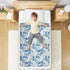 siphylline 52" 34" White Blue Mottled Retro Extra Large Resuable Potty Training Pad Water Resistant Potty Training Pads