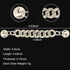 Rhinestone Bling Decoration Charms, Luxury Cute Jewelry Shoe Accessories for Women and Girls (Gold)
