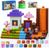 TQRAZ Magnetic Blocks - Build Magnet World Magic Portal Set, Magnetic Tiles Building