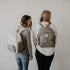Backpack Parker Baby Diaper - Full Zip Diaper Bag with Insulated Pockets - Gray