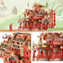 Piececool 3D Puzzles for Adults - 215 Pcs Metal Model Kits, Chinese Ancient Restaurant Building Puzzle DIY Toys