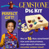 DANCING BEAR Gem Dig Kit - Excavate 16 Gems & Crystals, STEM Education Gift Set for Kids
