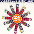 24 Super Cute Worry Dolls + 1 Free Guatemalan Fabric Bag - Mayan Worry People for Anxiety Relief