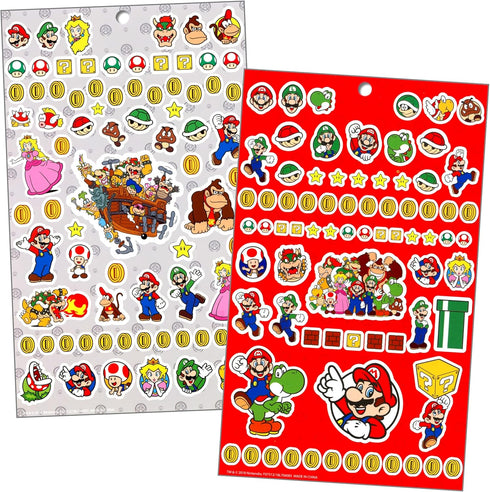 Super Mario Stickers Bundle: Includes Mario Stickers, Reward Stickers, and More for Kids