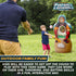 Inflatable Double-Sided Baseball & Football Target Set, Blow Up Toy with Soft Football, Baseball & Inflatable Bat