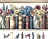 500 Piece Puzzles for Adults, Wildflower Vintage Book Collection and Flowers Jigsaw