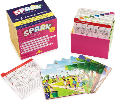 Spark Cards Sequence Cards for Storytelling and Picture Interpretation, Speech Therapy Game, Special Education Materials