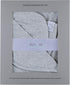 Ely's & Co. Large Cotton Knit Jersey Swaddle Blanket and 2 Beanie Gift Set, Heather Grey Receiving Blanket