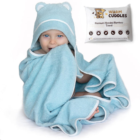 Premium Baby Bath Towel - Rayon Made from Bamboo Hooded Baby Towels