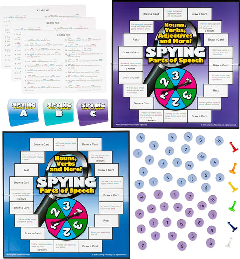 LEARNING ADVANTAGE Parts of Speech Board Game for Kids