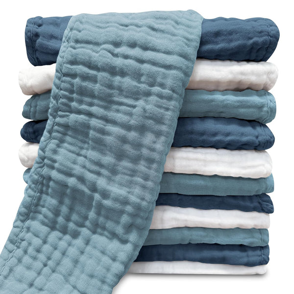 Muslin Burp Cloths for Baby 100% Cotton Burping Cloths for Unisex, Boy,