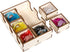 The Broken Token Mysterium Compatible Game Organizer, Wood Storage Box with Multiple Trays