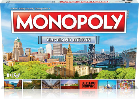 MONOPOLY Board Game - Cleveland Edition: Family Game for 2-6 Players, Ideal for Kids 8 and Up