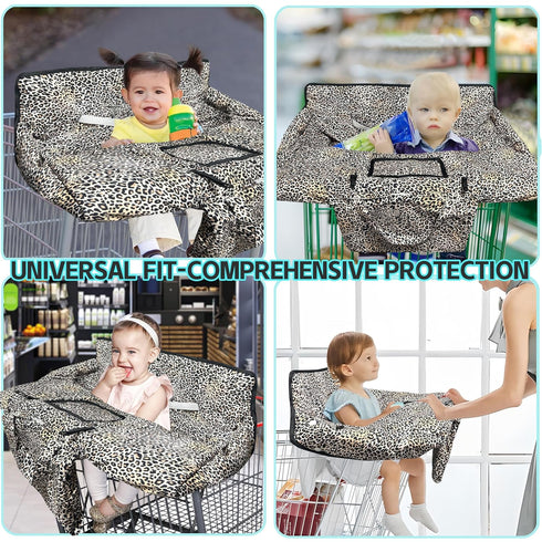gxfcymxbd Baby,2-in-1 Shopping Cart Cover for High Chair Cover with Portable Cloth Bag,Cart Seat Pad for Babies Grocery