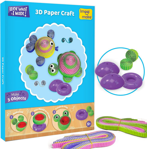 5-in-1 15+ 4-8 5 7 6-8 6 Imagimake Awesome Craft Kit | Includes Projects | Crafts for Kids Ages | to Year Old Girl