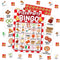 Mueddur Pizza Party Bingo Card, Pizza Bingo Set for Adults Large Group Family