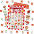 Mueddur Pizza Party Bingo Card, Pizza Bingo Set for Adults Large Group Family