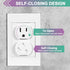 Outlet Covers (28 Pack), Self-Closing Child Proof Socket Covers with Upgraded Adhesive Installation for Baby Safety