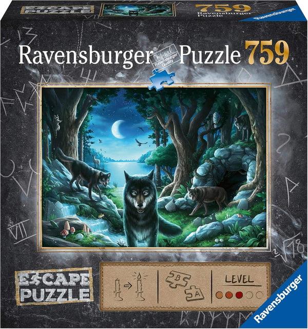 Ravensburger 16434 759 Piece Curse of The Wolves Jigsaw Puzzle for Kids and Adults Ages 12 and Up, White