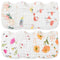 Zainpe 6Pcs Snap Muslin Cotton Bibs for Baby, Adjustable Burp Cloths with 6 Absorbent Layers for Feeding and Teething