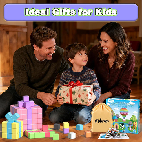 3 4 5 6 7 8 Apluses Magnetic Blocks, Magnet Building Cubes for Toddlers, Classroom Must Haves STEM Educational Toys