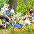 Wheelbarrow Set 10 4 Set deAO Kids Garden Wagon and Gardening Tools Play Includes Accessories and Plant Pots,Great