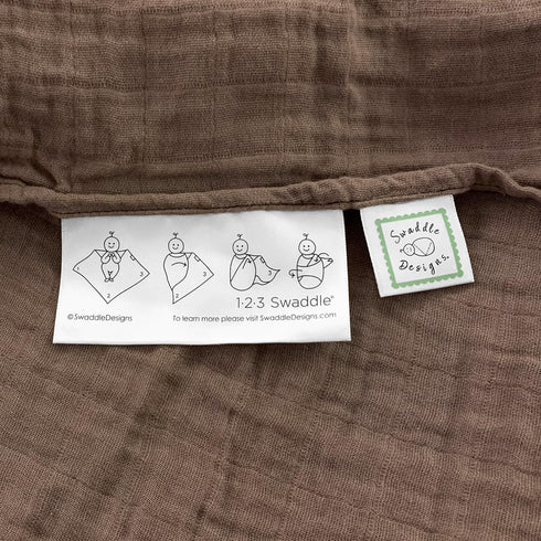 Set 4, 46x46 inches, SwaddleDesigns Cotton Muslin Swaddle Blankets for Babies, of Neutral Receiving Blankets