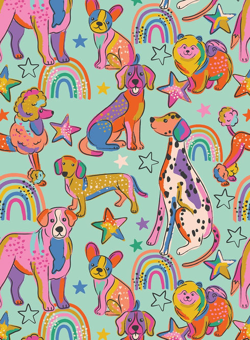 Ceaco - Rainbow Dogs, 100 Piece Jigsaw Puzzle