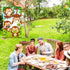 Blulu Jungle Safari Animals Bean Bag Toss Games - 3 Bean Bags, Safari Theme Party Games Decoration for Family Fun