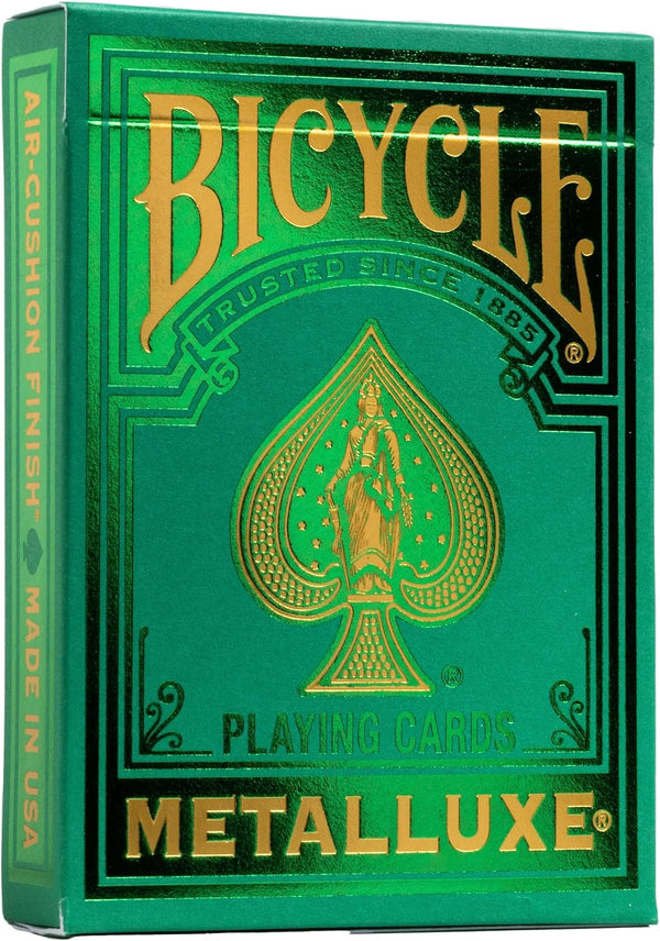 Bicycle Metalluxe Green Playing Cards - Premium Metal Foil Finish, Poker Size