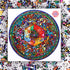 Bgraamiens 1000 Pieces Round Puzzle - Mandala Blossom Color Challenge Jigsaw Puzzles for Adults and Kids