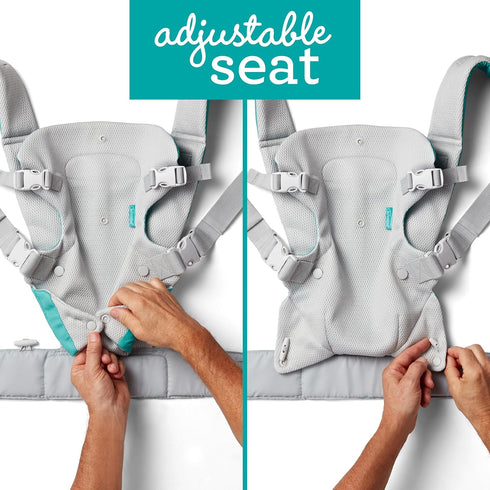 4-in-1 Infantino Flip Light & Airy Convertible Baby Carrier, Adjustable, Ergonomic Babywearing, Registry Essential