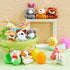 18 JOYIN Pcs Pre-Filled Easter Eggs with Plush Animal Toys, Egg Filled Keychain for Kids Hunt Goodie Bag Fillers Basket